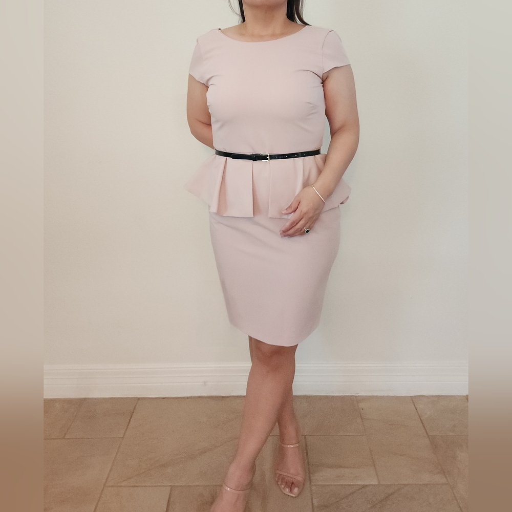 Worthington Blush Peplum Dress